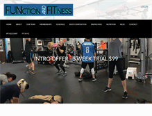 Tablet Screenshot of functionandfitnessla.com